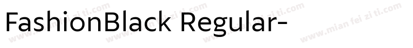 FashionBlack Regular字体转换